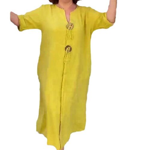 Casual Loose Womens Solid lor Simple Dress