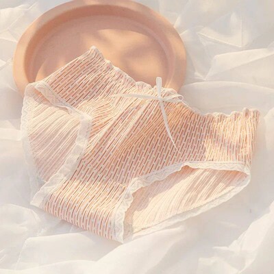 Womens Cotton Underwear Lovely Girl Bow Panties Sexy Lace P