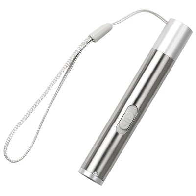 3 in 1 Mini USB Rechargeable Red Laser Pointer UV Flashlight