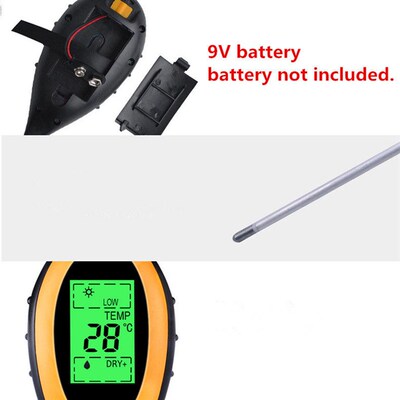 4 in 1 Soil PH Tester Moisture/Temp/Soil Testers PH Moisture