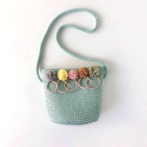 Summer Girl Crossbody Bag Fashion Girls Straw Shoulder Messe