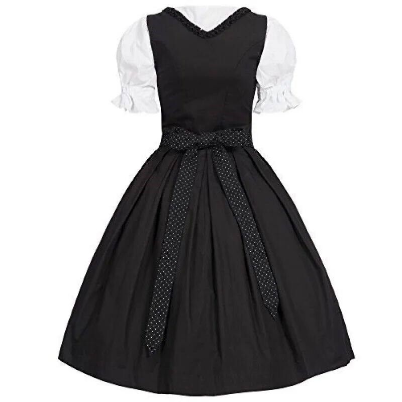 German Ladies Beer Maid Dirndl Bavarian Oktoberfest Dress - 实物图