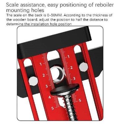 Cabinet Door Mounting Jig, With Support Arm&Clamp, Aluminum