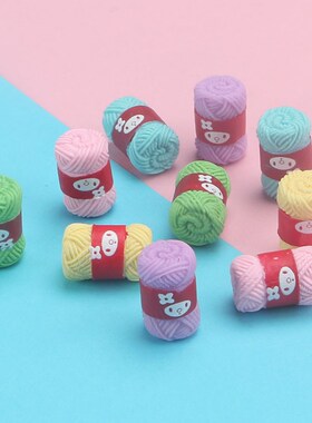 Mix 10cps/pack Cute Mini Sewing Wool Ball Resin Cute Charms
