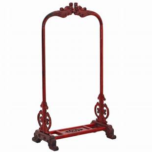 红木吊玉架蝈蝈笼子架子 实木质挂玉架首饰架饰品玉器玉佩展示架