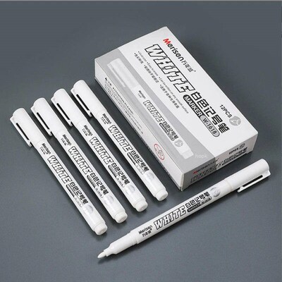 White Marker Pen Alcohol Paint Oily Waterproof Tire Painting