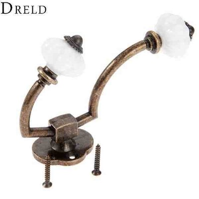 DRELD Antique Bronze Door Hanger Hooks Bathroom Wall Hanger