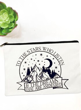Acotar Velaris Print Women Makeup Bag Toiletry Storage Pouch