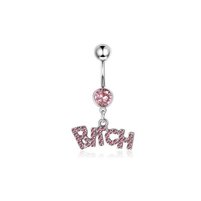 Stainless Steel Set Belly Ring Wings Heart Belly Button Stud