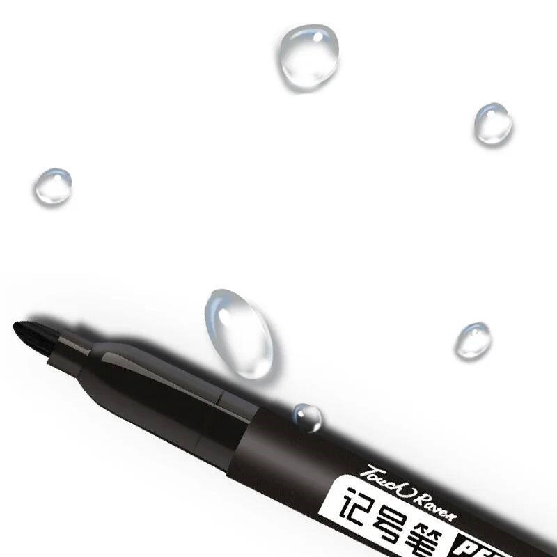 3 pcs/Set Permanent Marker Pen Waterproof Ink Fine Point Bla图片
