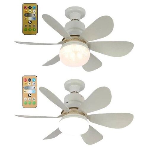 Ceiling Fan with Light E27 Socket Ceiling Fan 3 Wind Speed