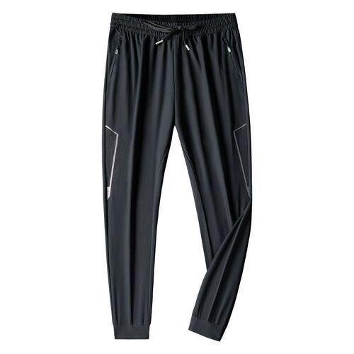Summer New Ice Silk Pants Mens Thin Quick-drying Cropped Sp