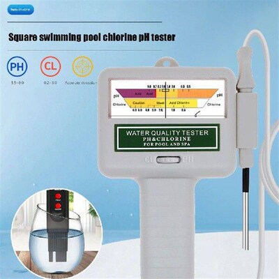 PH Chlorine Meter Tester 2-in-1 Portable Water Quality