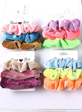3/5/Pcs Silk Scrunchies Print Leopard Scrunchie Set Elastic