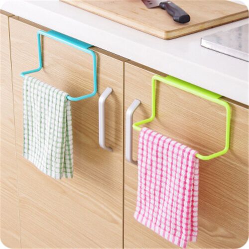 1Pcs Plastic Hanging Holder Towel Rack Multifunction Cupboar