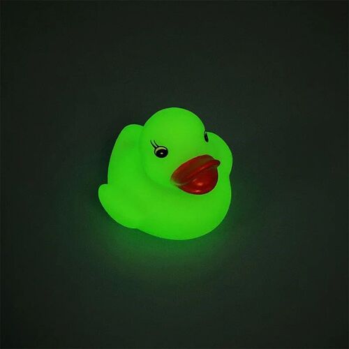 Baby Bath Toys LED Flashing Rubber Duck Cute Bathing Swimmin