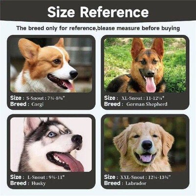 Mesh Dog Muzzle Adjustable Breathable Dog Muzzle for Small