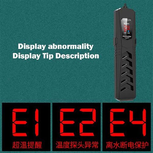 50-1000W Mini Aquarium Heating Rod with Suction Cup