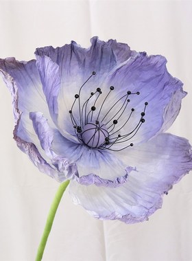 紫色橱窗美陈婚庆婚礼舞台布置巨型成品蝴蝶摄影道具仿真花纸艺