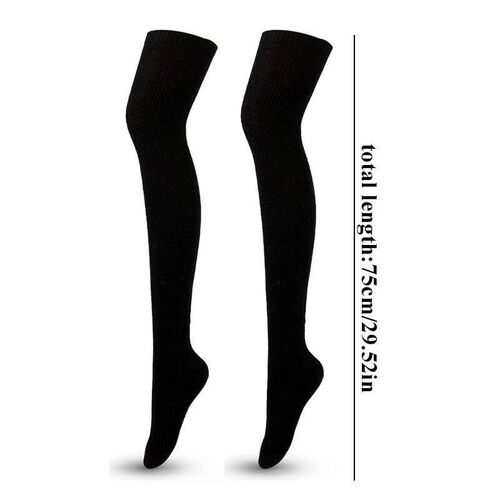 1 Pair Women Long Stockings Girls Over Knee Long Thigh High