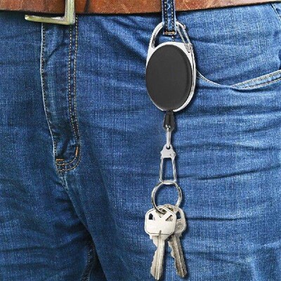Elastic Key Chain Fly Fishing Retractor Tools Extractor
