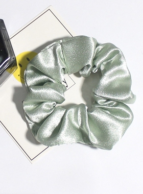 1Pcs Silk Scrunchie Elastic Handmade Multicolor Hair Accesso