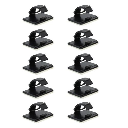 10X Cable Clamp Self Adhesive Wire Cord Management Wire Hold