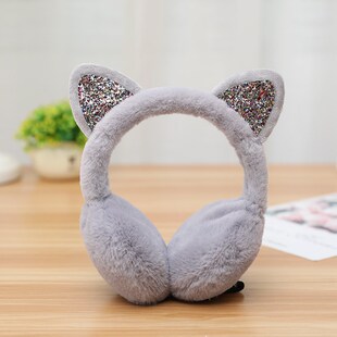 Winter Ears Women Fluf Animal Earmuffs Fox Rabbit Cat Warmer