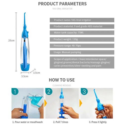 Oral Irrigator Teeth Cleaner Water Jet Tooth Health Water No