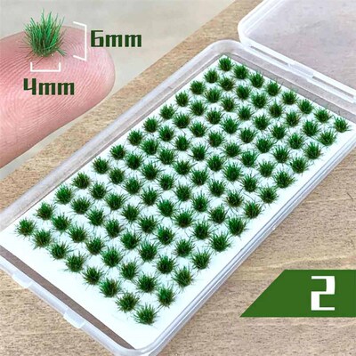 Self-Adhesive Static Grass Tufts Miniature Scenery Wildflowe