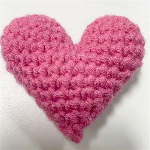 Cheer-up Gift Crocheted Heart Decoration Handmade Crocheted