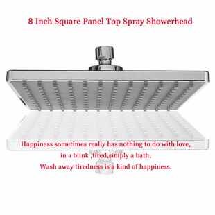 ABS Spray Touch Head Single Shower Square Inch Plastic