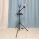 麦克风话筒支架带手机位直播落地三脚架户外主播唱k歌可升降麦架