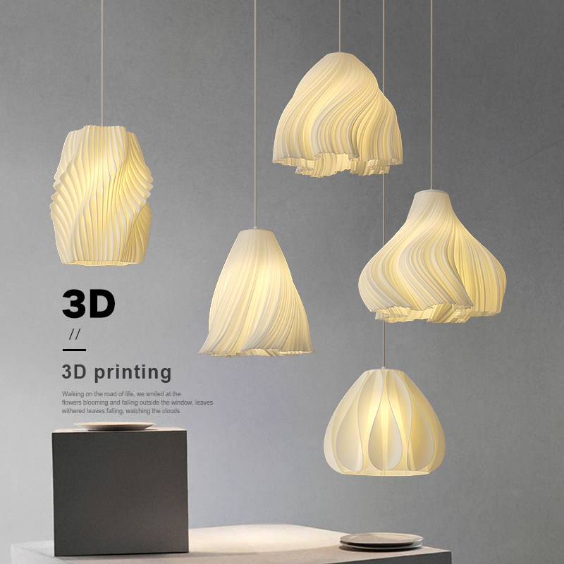 服装店橱窗吊灯餐厅五头吧台日式侘寂卧室床头楼梯店铺创意3D打印