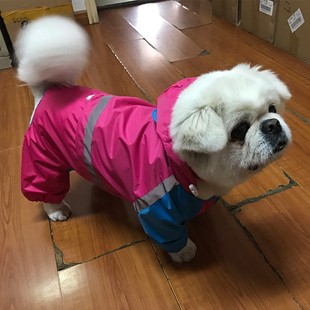 包邮狗狗雨衣柯基犬斗牛犬八哥可卡短脚宠物狗小型犬四脚防水衣服
