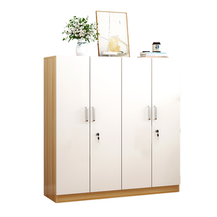 鞋柜带锁门外柜简易室外加锁家用大容量楼道鞋橱多层户外防盗木质