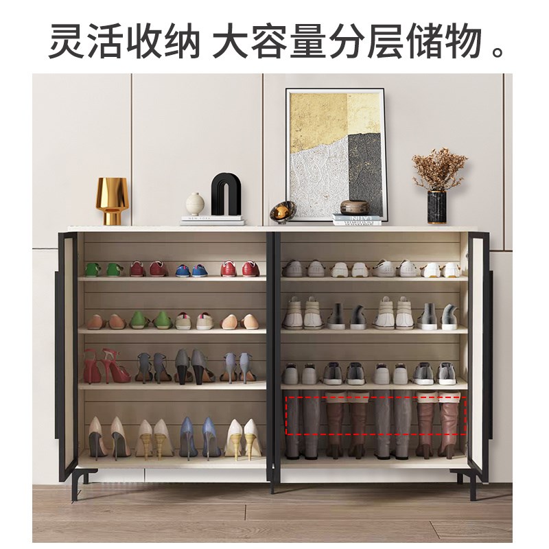 多功能全铝合金鞋柜门外阳台储物收纳柜可定制家用户外柜子防水