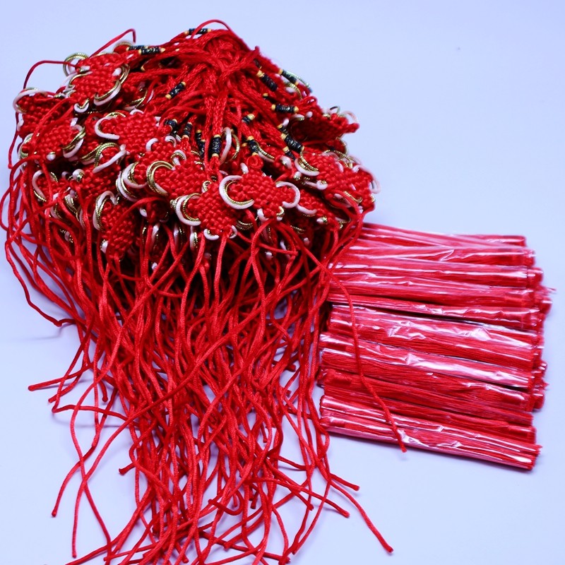 金边8盘中国结线绳半成品diy手工材料配件套装流苏穗子装饰小挂件,特色手工艺,中国结,淘宝优惠券,粉丝福利购,淘宝优惠卷