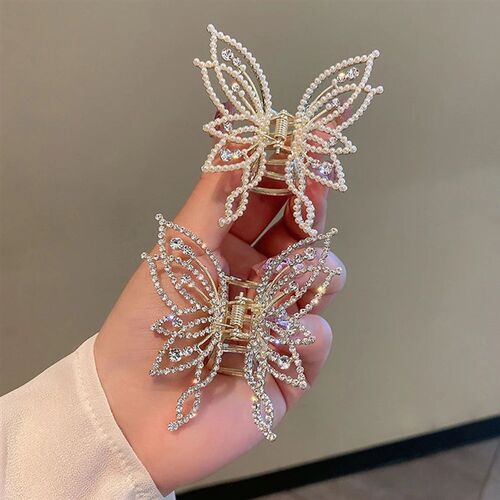 Fashion Metal openwork Hair Claw Butterfly Hair Clips for Wo