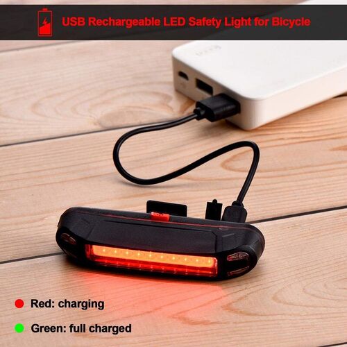 Bike Bicycle Light LED USB Rechargeable Night Riding Taillig