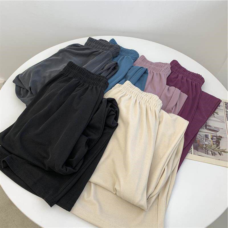Large Long Leg Copper Ammonia Silk Modal Texture Wide Leg Pa
