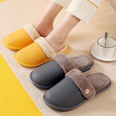 Heat-proof Disassembly Couple Cotton Slippers For Women At H