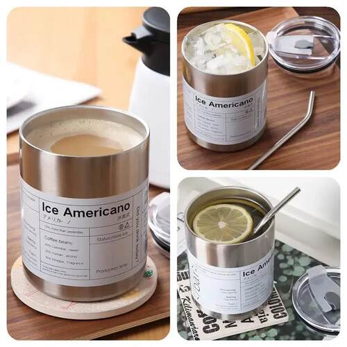 Reusable Coffee Tumbler Cup Double Wall Stainless Steel Vacu