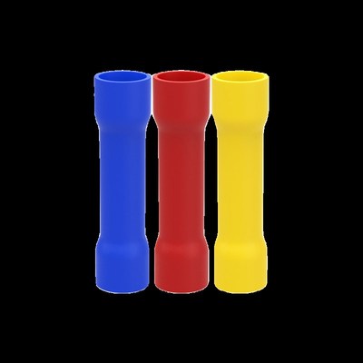 管形绝缘快速接线端子中间接头BV1./2/5.5中间对接冷压接线端字