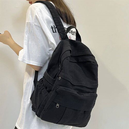 Girl Fabric School Bag New Fashion College Student Vintage W