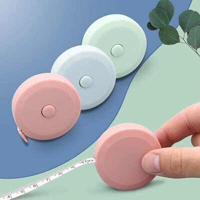 Cute Mini Soft Tape Measure 1.5m Plastic Retractable Tape Me