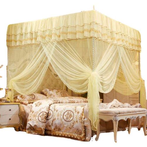 Mosquito Net Home Three-door Bold Bracket Court Landing Prin