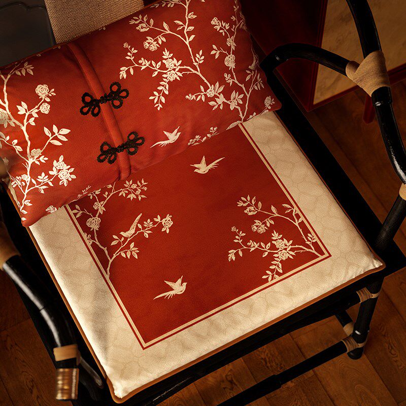 喜即花月新年毛绒坐垫冬季保暖办公防滑椅子垫家用沙发餐椅垫,居家布艺,椅垫,淘宝优惠券,粉丝福利购,淘宝优惠卷