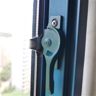 窗户铝合金推拉窗把手锁扣移窗锁平移月牙锁老式窗锁锁勾90型门窗