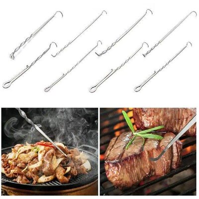 New Stainless Steel BBQ Food Flipper Grill Accessories